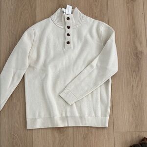 Banana Republic Off-White Ribbed Sweater